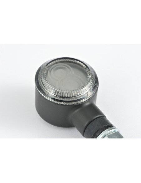 Paire de clignotants LED fumés avec rappel de feu arrière DAYTONA D-LIGHT SOL-W