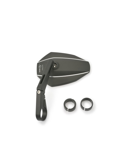 Rétroviseur homologué sur embout de guidon DAYTONA D-MIRROR7 - Tige longue