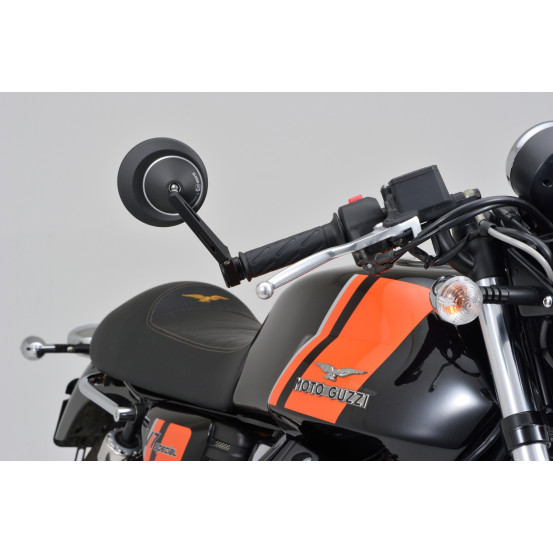 Rétroviseur homologué sur embout de guidon DAYTONA D-MIRROR8 - Tige longue