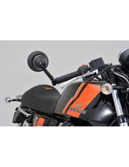 Rétroviseur homologué sur embout de guidon DAYTONA D-MIRROR8 - Tige longue