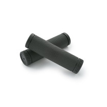 Paire de poignées caoutchouc moto DAYTONA BASE noires - 25,4mm - 1 inch