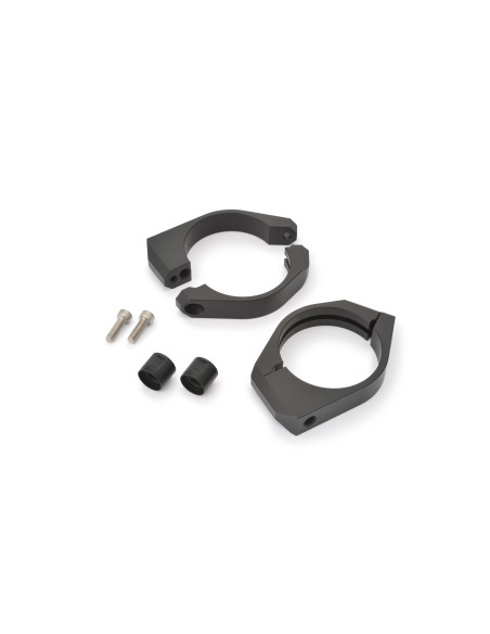 Paire de supports de clignotants M8 - Diamètre fourche 57mm