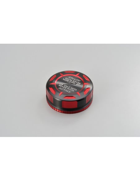 Couvercle de maitre cylindre de frein Nissin 42mm - CNC rouge DAYTONA TKM