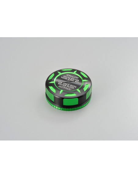 Couvercle de maitre cylindre de frein Nissin 42mm - CNC vert DAYTONA TKM