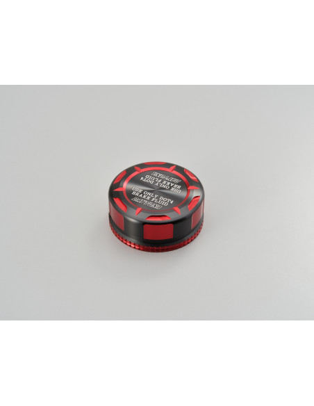 Couvercle de maitre cylindre de frein Nissin 38mm - CNC rouge DAYTONA TKM