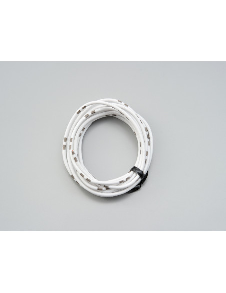 Fil électrique blanc 2m DAYTONA - AWG18 AVS0.75