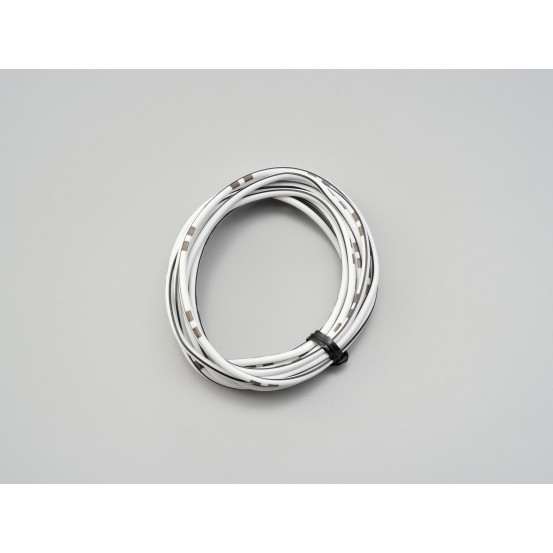 Fil électrique blanc et noir 2m DAYTONA - AWG18 AVS0.75