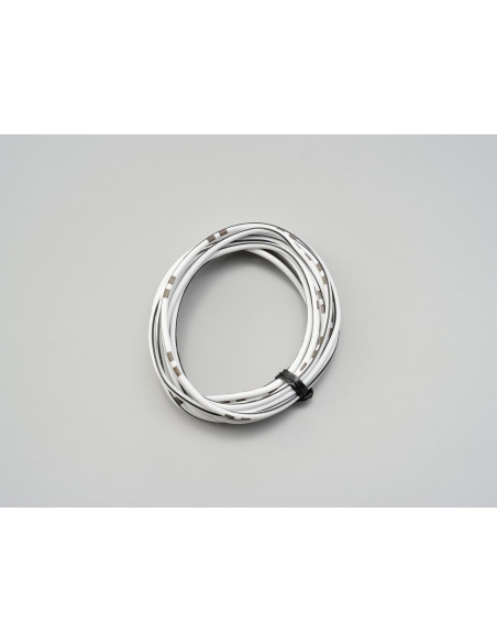 Fil électrique blanc et noir 2m DAYTONA - AWG18 AVS0.75