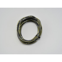 Fil électrique noir et jaune 2m DAYTONA - AWG18 AVS0.75