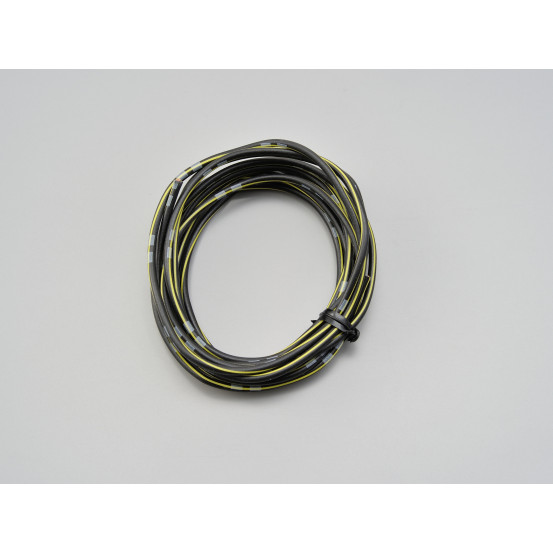 Fil électrique noir et jaune 2m DAYTONA - AWG18 AVS0.75