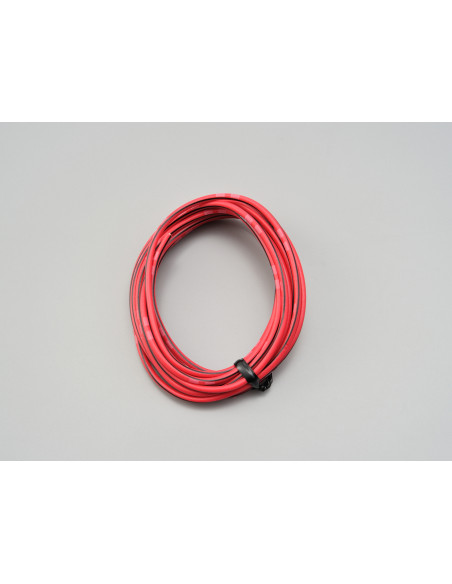 Fil électrique rouge et noir 2m DAYTONA - AWG18 AVS0.75