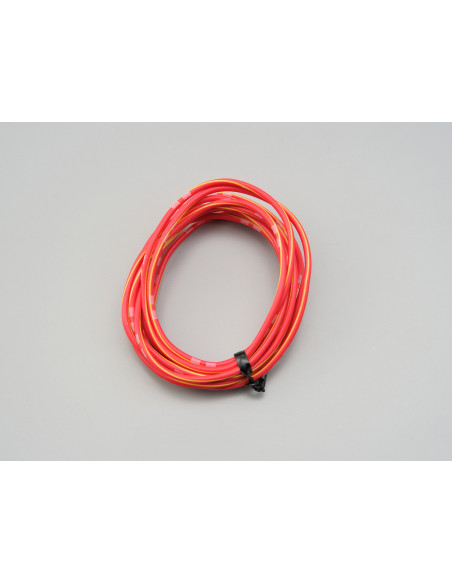Fil électrique rouge et jaune 2m DAYTONA - AWG18 AVS0.75