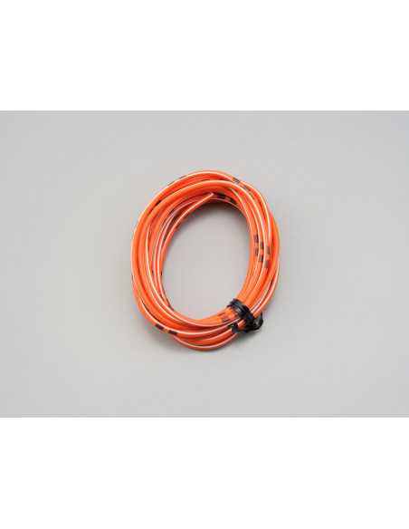Fil électrique orange et blanc 2m DAYTONA - AWG18 AVS0.75