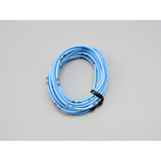 Fil électrique bleu clair et blanc 2m DAYTONA - AWG18 AVS0.75