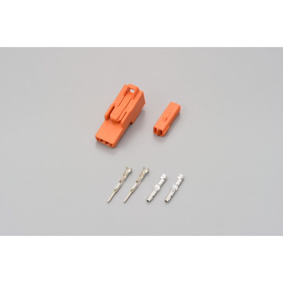 Connectique orange 2 broches pour clignotants DAYTONA - HONDA
