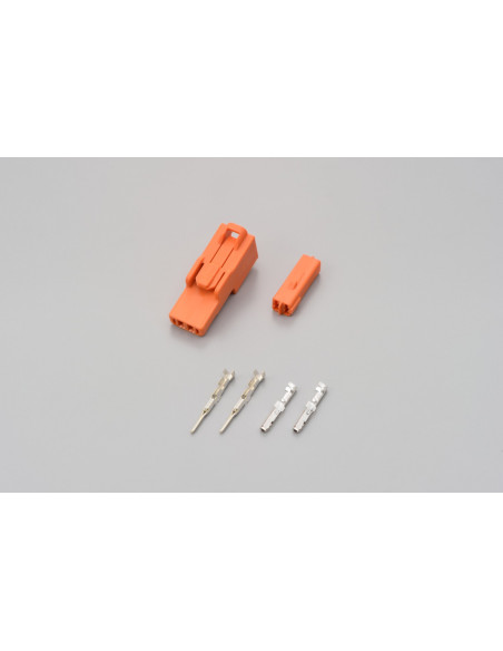 Connectique orange 2 broches pour clignotants DAYTONA - HONDA
