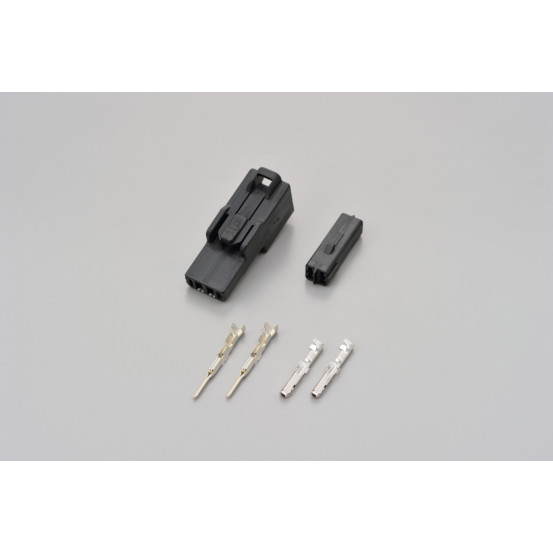 Connectique noire 2 broches pour clignotants DAYTONA - KAWASAKI