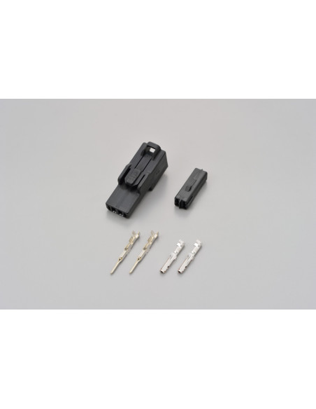 Connectique noire 2 broches pour clignotants DAYTONA - KAWASAKI