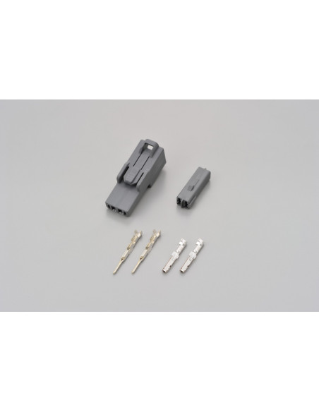 Connectique grise 2 broches pour clignotants DAYTONA - KAWASAKI