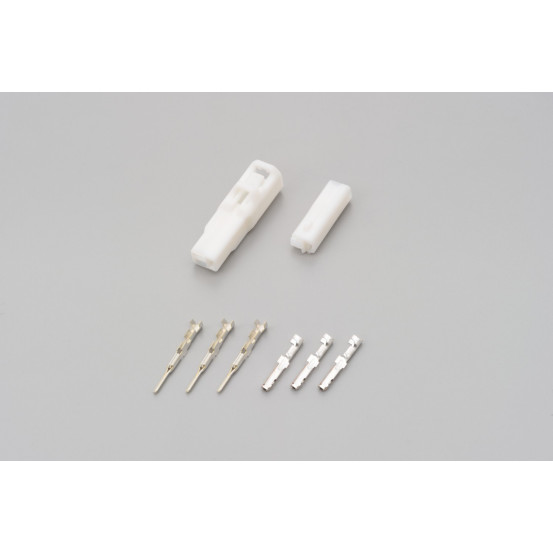 Connectique blanche 3 broches pour clignotants DAYTONA - Type 050 - HONDA