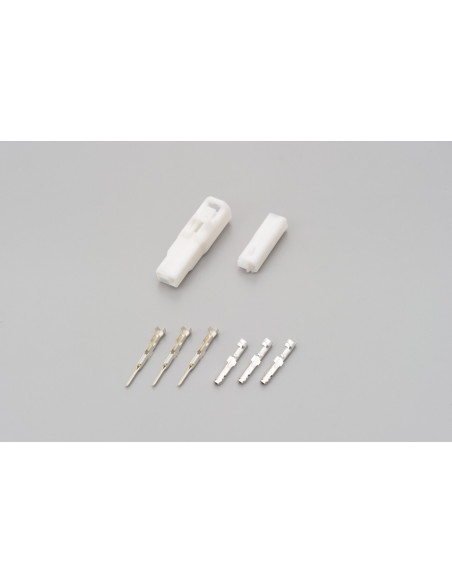 Connectique blanche 3 broches pour clignotants DAYTONA - Type 050 - HONDA