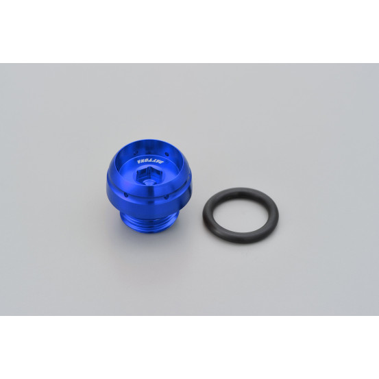 Bouchon de carter remplissage huile pré-percé M20xP2.5 DAYTONA BULLET - Aluminium CNC bleu