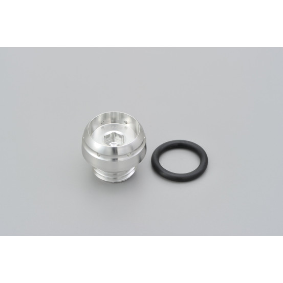 Bouchon de carter remplissage huile pré-percé M20xP2.5 DAYTONA BULLET - Aluminium CNC argent