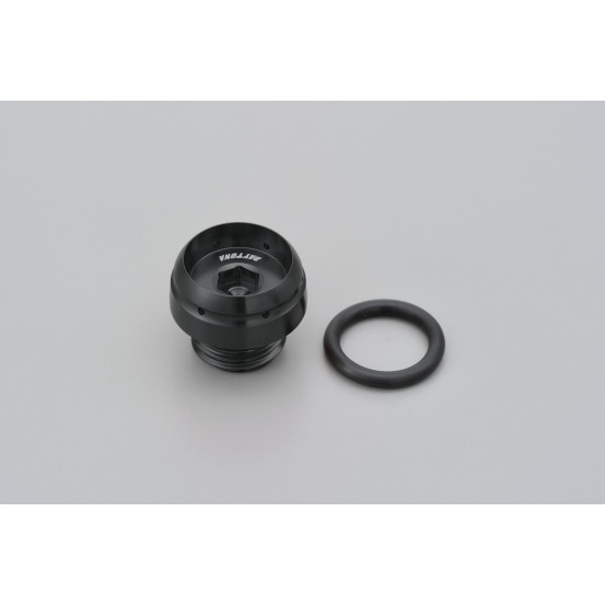 Bouchon de carter remplissage huile pré-percé M20xP2.5 DAYTONA BULLET - Aluminium CNC noir
