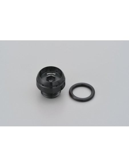 Bouchon de carter remplissage huile pré-percé M20xP2.5 DAYTONA BULLET - Aluminium CNC noir
