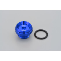 Bouchon de carter remplissage huile pré-percé M24xP3.0 DAYTONA BULLET - Aluminium CNC bleu