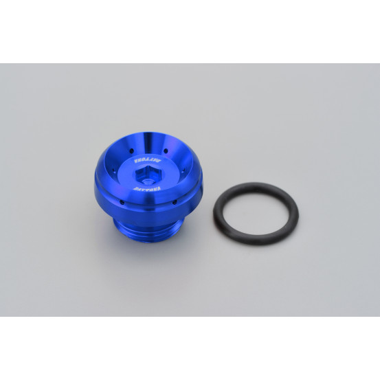 Bouchon de carter remplissage huile pré-percé M24xP3.0 DAYTONA BULLET - Aluminium CNC bleu