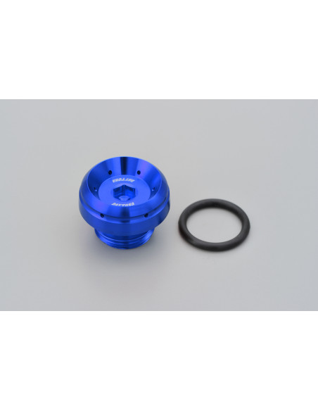 Bouchon de carter remplissage huile pré-percé M24xP3.0 DAYTONA BULLET - Aluminium CNC bleu