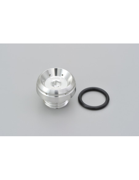Bouchon de carter remplissage huile pré-percé M24xP3.0 DAYTONA BULLET - Aluminium CNC argent