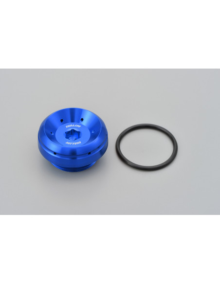 Bouchon de carter remplissage huile pré-percé M30xP1.5 DAYTONA BULLET - Aluminium CNC bleu