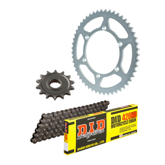 Kit chaine type origine 428 Acier DID - AEON REVO 50-100 2000-04