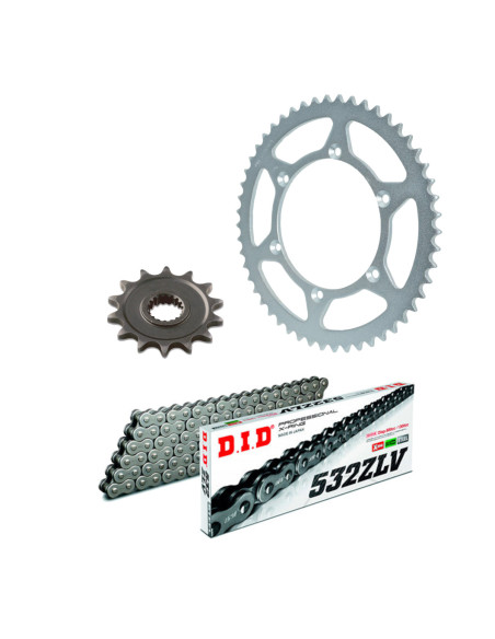 Kit chaine type origine 532 Acier DID - YAMAHA 600 YZF R6 2003-05