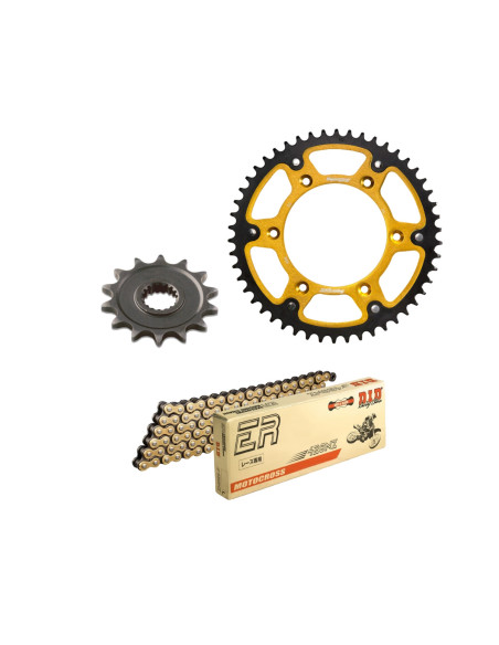 Kit chaine type origine 428 Stealth DID-SUPERSPROX - KTM 85 SX grandes roues 2018-