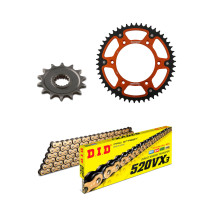 Kit chaine 520 Stealth DID-SUPERSPROX - KTM 250 SX - SX-F 2005-16