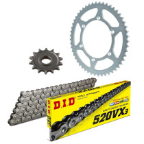 Kit chaine type origine 520 Acier DID - BETA 250 RR 13-22 - 300 RR 13-19 2