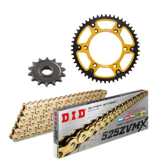 Kit chaine type origine 525 Stealth DID-SUPERSPROX - APRILIA 1000 RSV4 RR-RF 2015-20