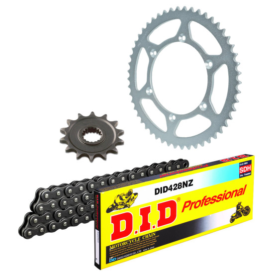 Kit chaine 428 Acier DID - HONDA CRF 125 F 2017-21