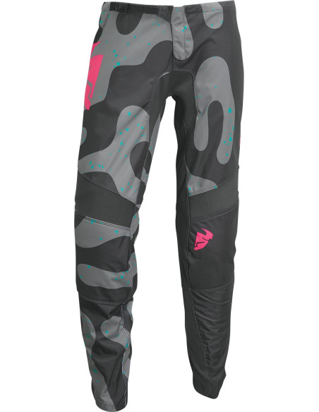 Pantalon cross femme Thor 2023 Sector Disguise - Gris Rose Fluo