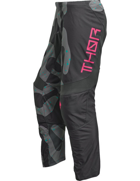 Pantalon cross femme Thor 2023 Sector Disguise - Gris Rose Fluo