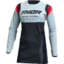 Maillot cross femme Thor Pulse Rev - Noir Vert menthe