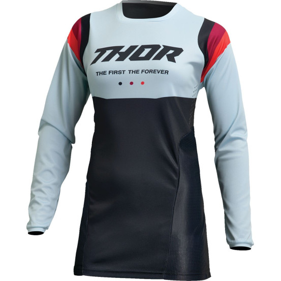 Maillot cross femme Thor Pulse Rev - Noir Vert menthe