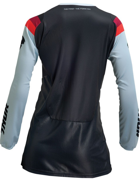 Maillot cross femme Thor Pulse Rev - Noir Vert menthe