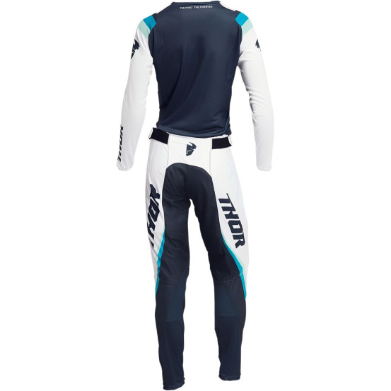 Pantalon cross Femme Thor Pulse Rev - Bleu Blanc