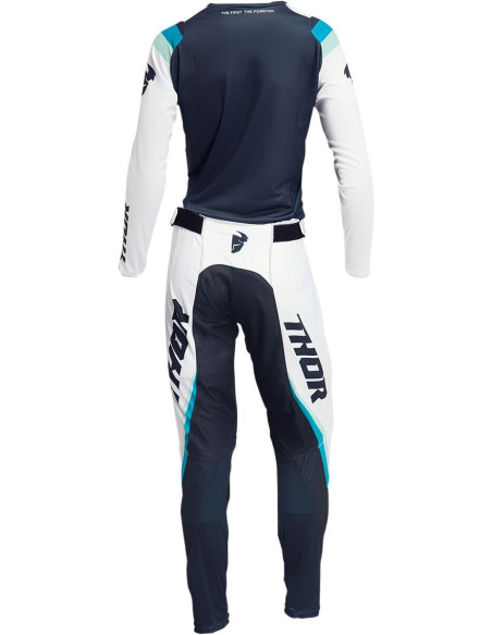 Pantalon cross Femme Thor Pulse Rev - Bleu Blanc