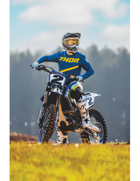 Maillot cross Thor 2025 Sportmode Brave - Bleu