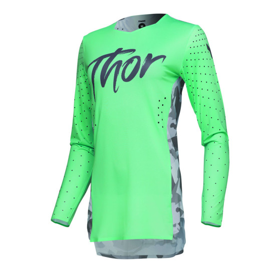 Maillot cross femme Thor 2025 Sportmode Shadow - Turquoise